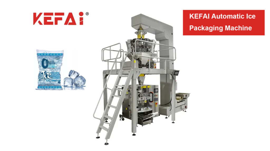 KEFAI Автоматска машина за пакување со повеќеглави VFFS мерење коцка мраз