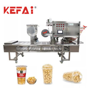 Машина за пакување за запечатување чаши за полнење пуканки KEFAI
