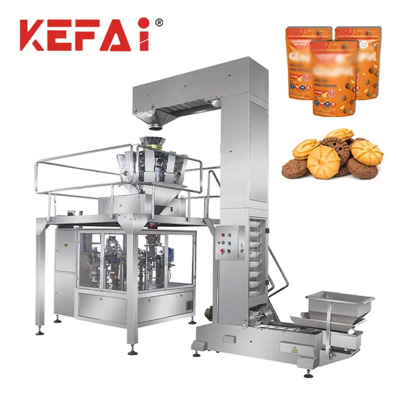 Машина за пакување за закуски за ротациона кеса KEFAI