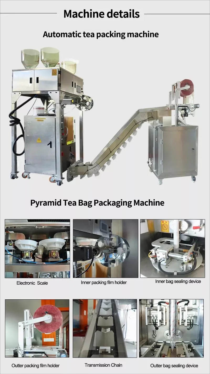 Детали за машината за пакување кесички чај Триаголник